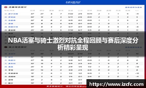 NBA活塞与骑士激烈对抗全程回顾与赛后深度分析精彩呈现